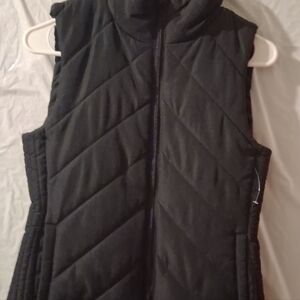 New York & Company Black Padded Vest
